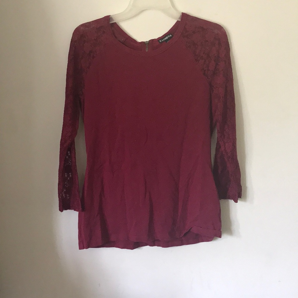 Express Maroon Top